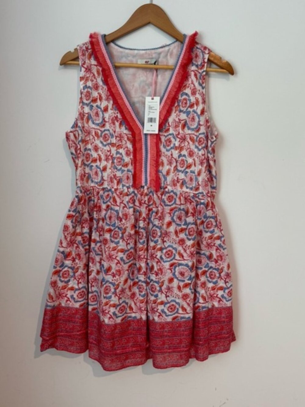 NWT Vineyard Vines Pink and Blue Floral Mini Dress